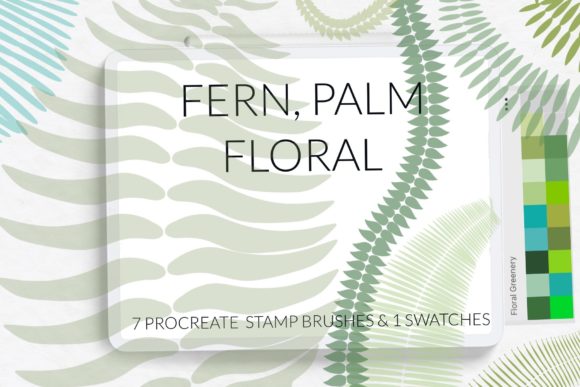 Download Fern Palm Procreate Brushes Exotic Jungl - Premium Resources