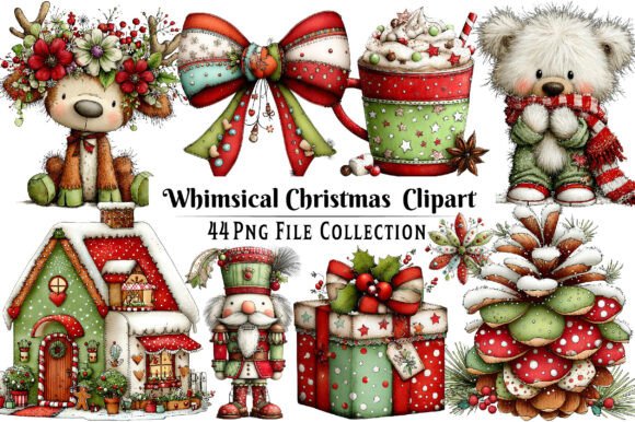 Download Whimsical Christmas Clipart - Christmas clipart Collection
