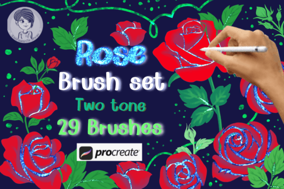 Download Rose Brush Stamp Procreate - Stamp procreate Collection