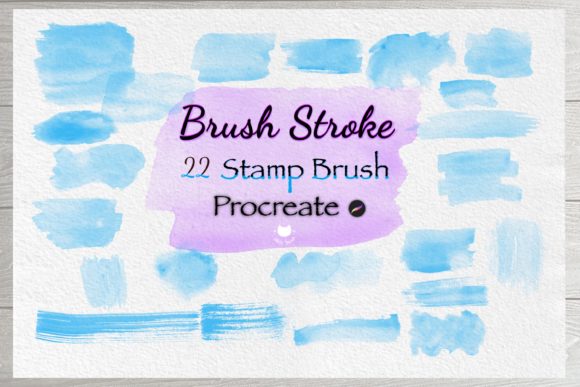 Download Watercolor Brush Stroke Stamp Procreate - Stamp procreate Collection