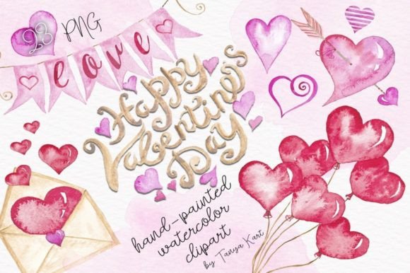 Download Happy Valentines Day Hand Painted - Valentines Collection