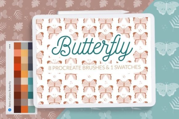 Download Butterfly Pattern Background Brushes - Background brushes Collection
