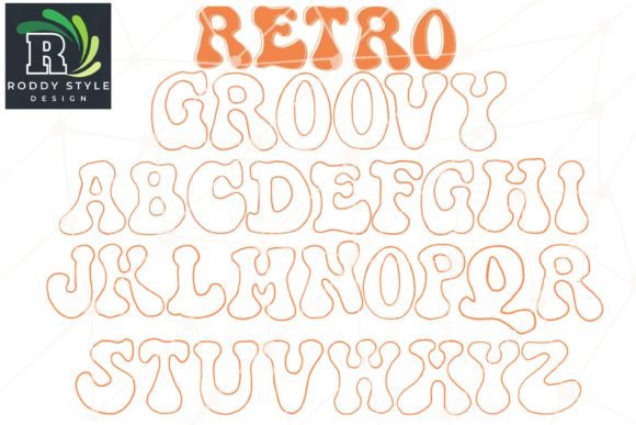 Download Retro Groovy Font Brush Stamp Procreate - Stamp procreate Collection