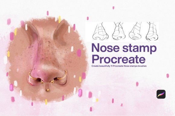 Download 10 Nose Stamp Procreate - Stamp procreate Collection