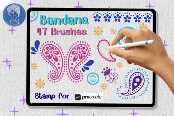 Download Bandana Brush Stamp Procreate - Stamp procreate Collection
